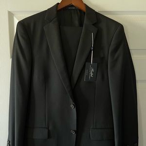 Black Pinstriped Ralph Lauren Suit